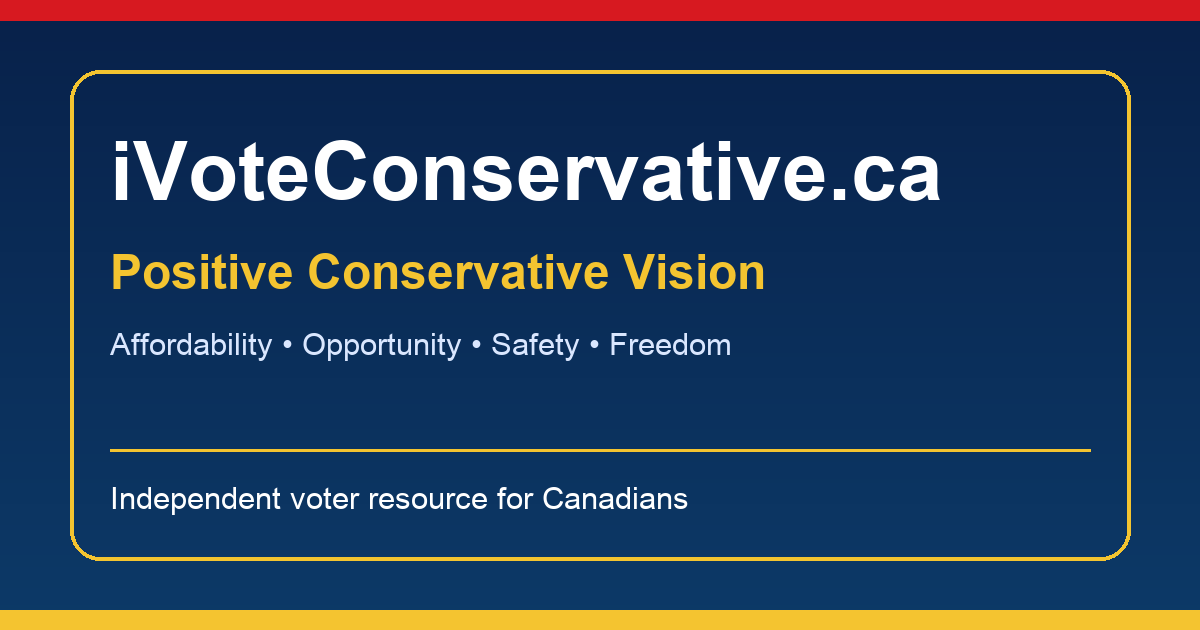 iVoteConservative.ca positive Conservative vision